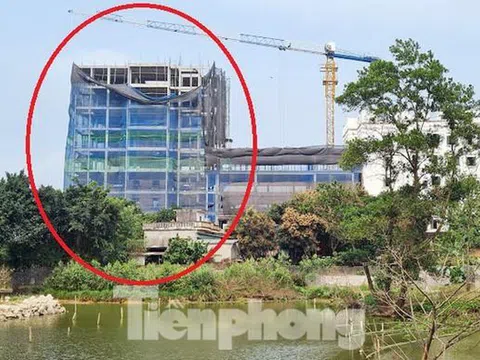 'Xin hợp thức' cao ốc 9 tầng xây trái phép trên Đồi Vua: Sở TNMT Hà Nội nói gì?