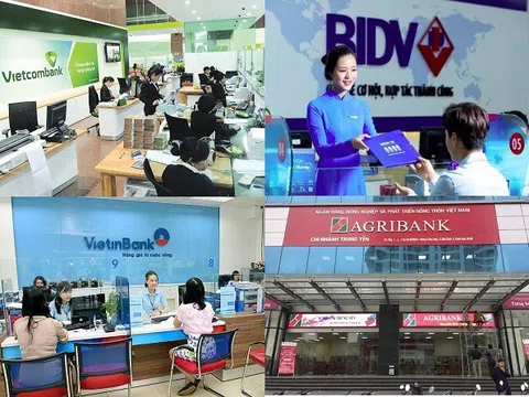 4 "ông lớn" ngân hàng BIDV, Vietinbank, Vietcombank và Agribank kinh doanh lãi lỗ thế nào?