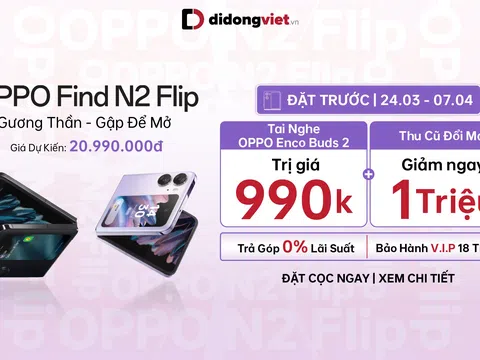 OPPO Find N2 Flip chưa ra mắt tại Việt Nam đã nhận được sự quan tâm lớn từ người dùng công nghệ