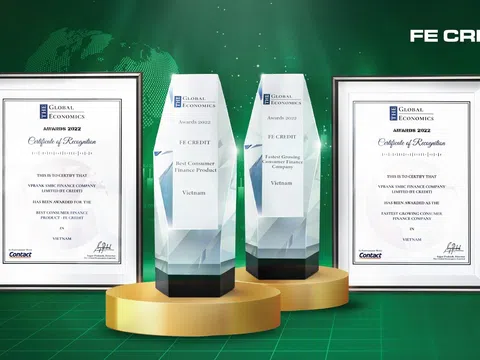 FE CREDIT vinh dự nhận 2 giải thưởng quốc tế từ tạp chí The Global Economics