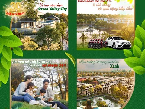 Dự án Green Valley City hấp dẫn nhà đầu tư với cam kết lợi nhuận 26% trong 24 tháng