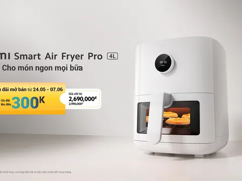 Ra mắt nồi chiên không dầu thông minh Xiaomi Smart Air Fryer Pro 4L, giải pháp cho căn bếp thông minh và gọn gàng hơn