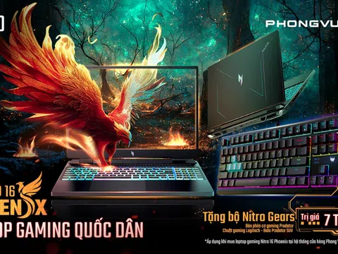 Sắm laptop gaming Acer Nitro 16 Phoenix, RTX 4050 nhận quà tặng trị giá 7 triệu đồng
