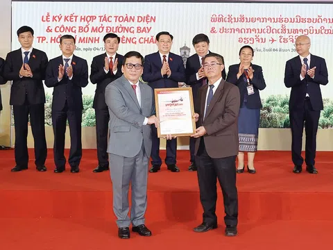 Đường bay mới Vietjet kết nối Viêng Chăn và TP. Hồ Chí Minh, ký kết hợp tác toàn diện với Lao Airlines