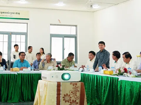 Bộ Nông Lâm Ngư nghiệp Campuchia thăm và làm việc tại KLH Snuol và KLH Koun Mom