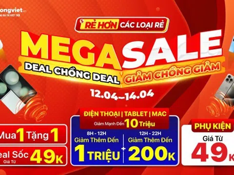 Mega Sale lớn nhất tháng 4: Mua điện thoại tặng Galaxy Fit 3, vạn deal sốc giảm thêm đến 1 triệu đồng, phụ kiện từ 49K