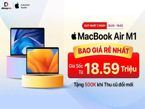 MacBook Air M1 đang rẻ nhất từ trước đến nay tại thị trường Việt Nam