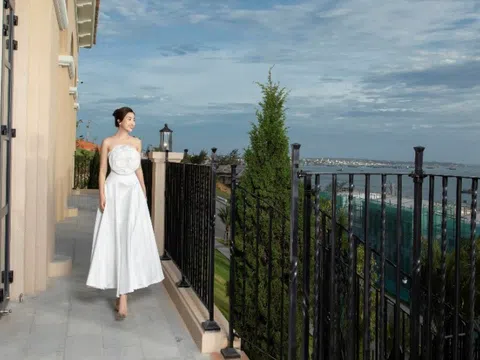 Hoa hậu Đỗ Mỹ Linh khám phá khu nghỉ dưỡng sắp khai trương ở Mũi Né