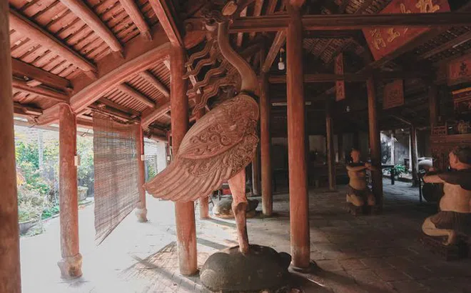 Độc nhất nhà cổ 300 tuổi làm từ gỗ lim, nằm giữa khu vườn xanh mát mắt ở Hà Nội